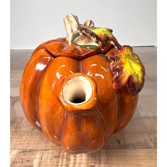Vintage TII Collections Ceramic “Pumpkin” Teapot - Picture 3 of 7